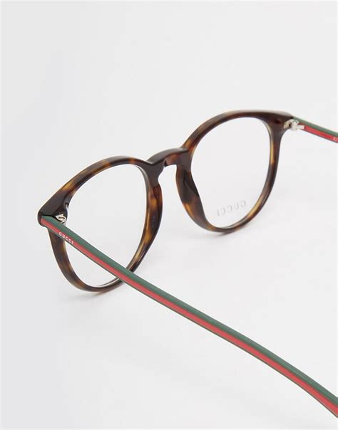 gucci round prescription glasse men|men's Gucci clear lens glasses.